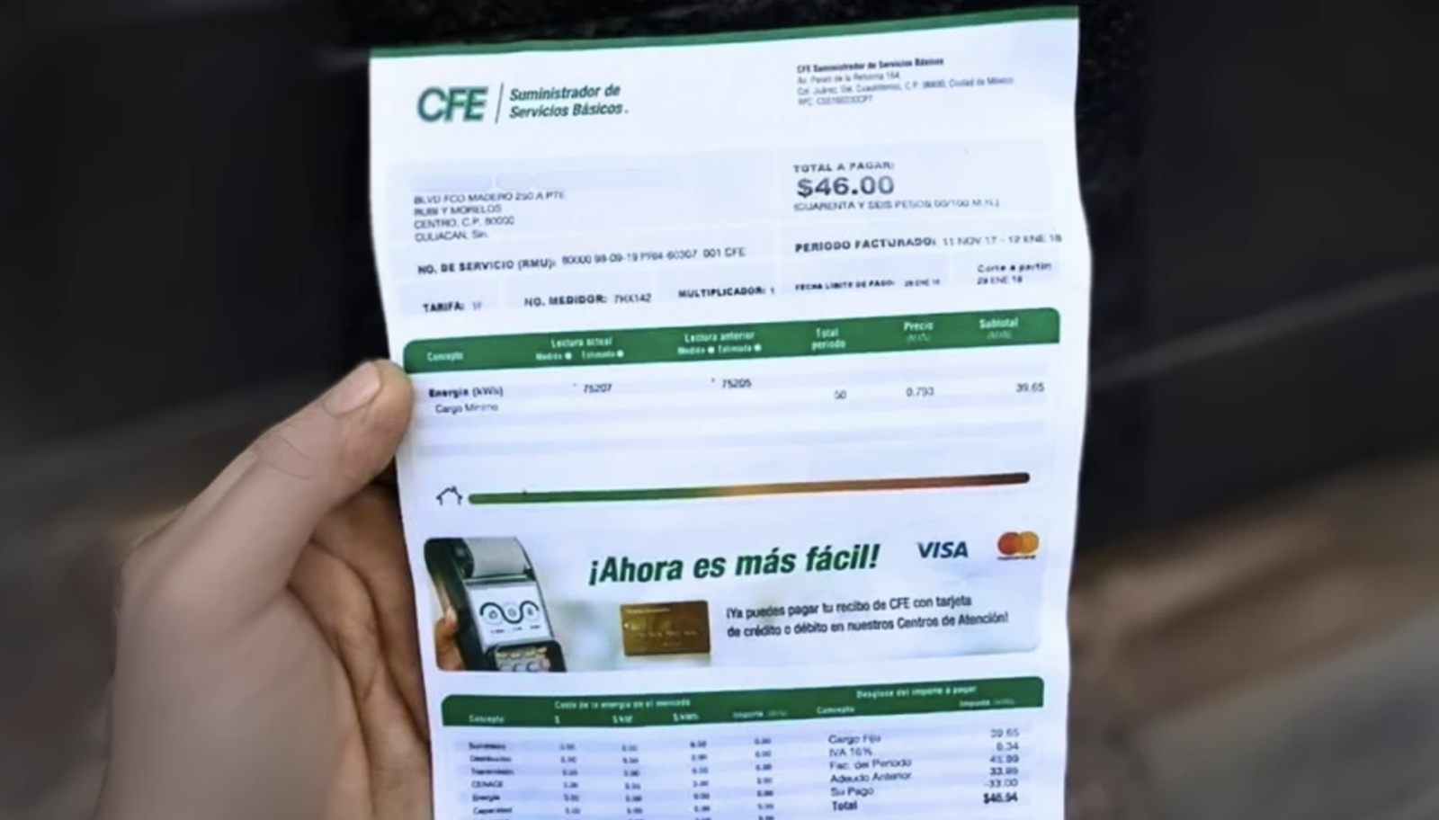 CFE: ¿Hay descuentos especiales para adultos mayores, personas con discapacidad o pensionados en el recibo de luz?