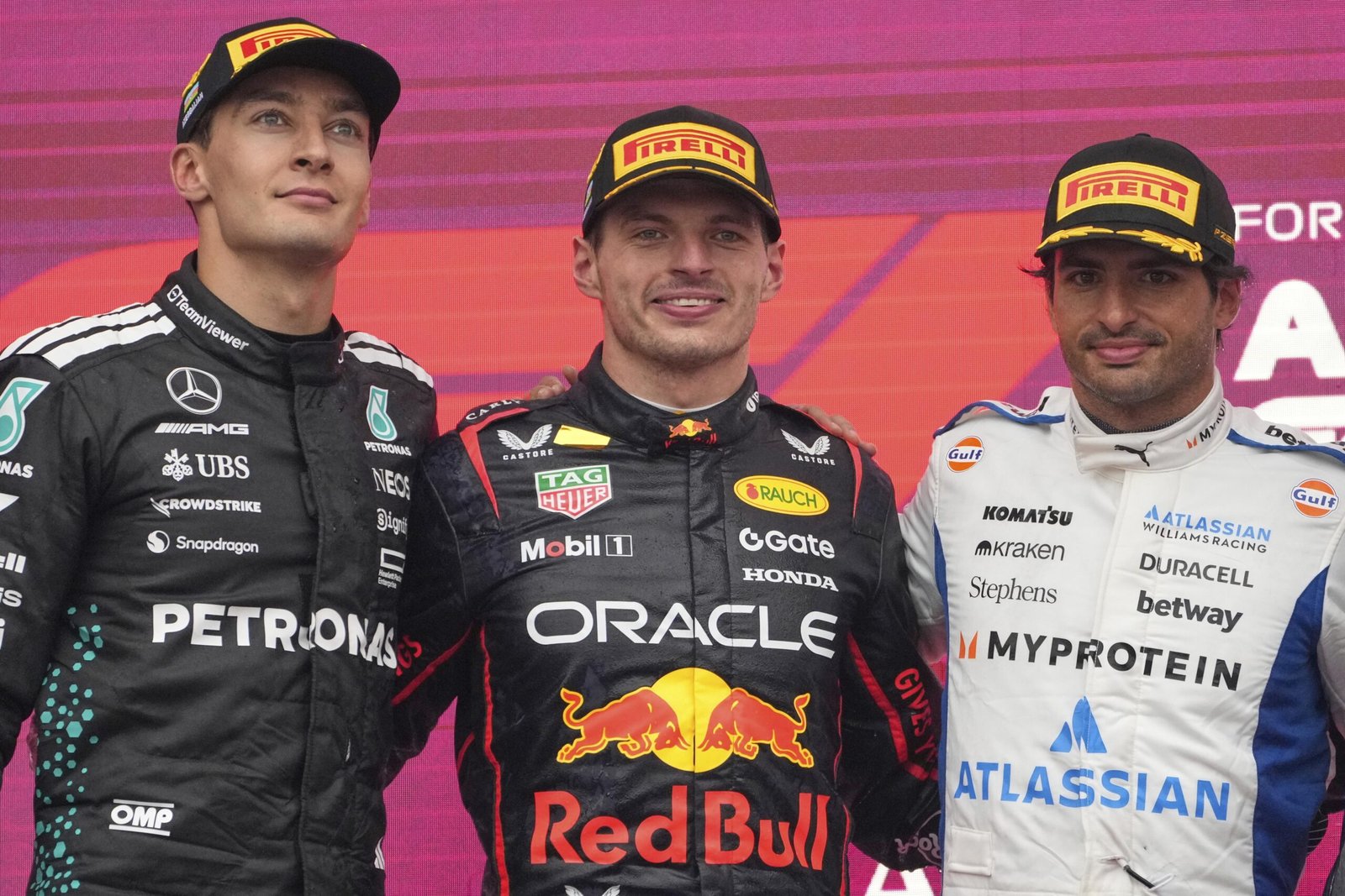 Verstappen conquista el GP de Azerbaiyán con dominio absoluto; Sainz firma primer podio para Williams