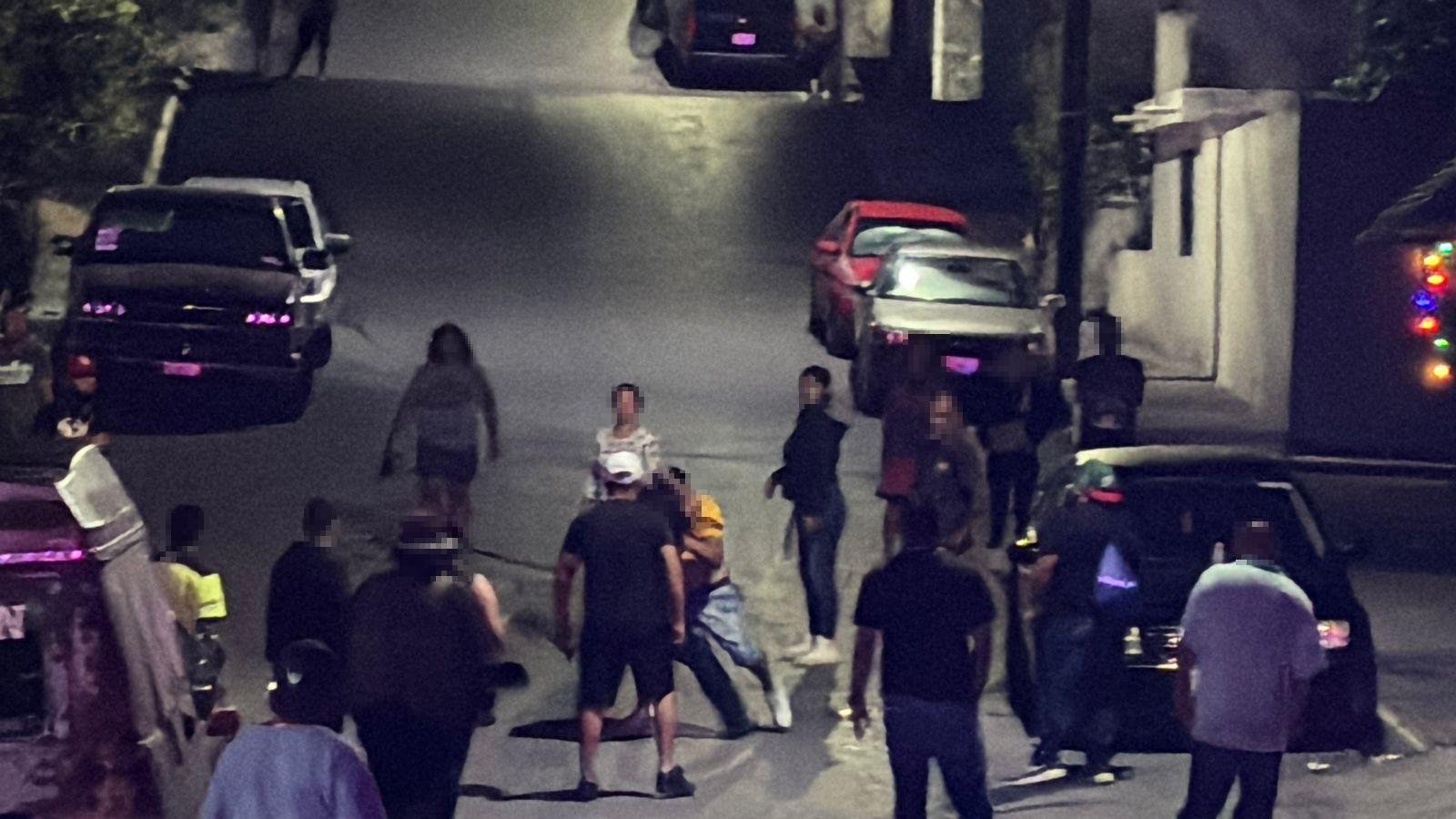 Riña deja nueve detenidos durante fiesta en la colonia Bellavista, en Saltillo