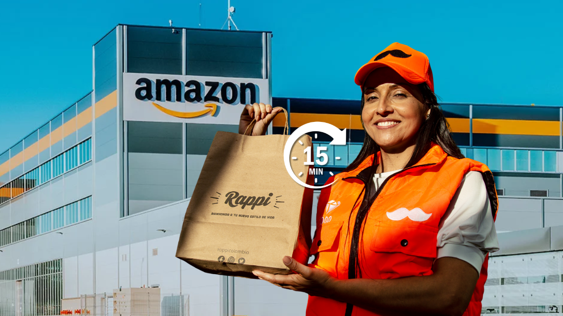 Amazon Now: la alianza entre Rappi y Amazon que promete entregas en menos de 15 minutos