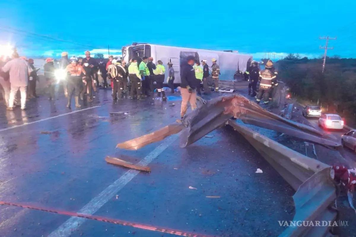 IMSS da de alta a 33 lesionados por accidente vial en Apodaca, Nuevo León