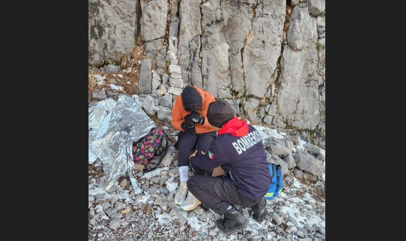 Rescatan a senderista que sufrió accidente en la Sierra de la Marta, en Arteaga (video)