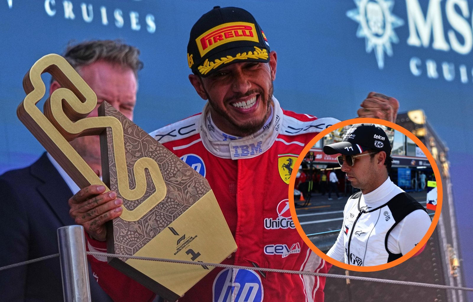 Checo Pérez remonta en el GP de Barcelona, pero queda 14; Hamilton conquista su primera victoria con Ferrari